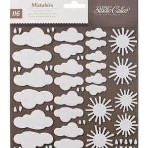 Studio Calico: Weather - Clas.Mist. Thickers Shape Stickers