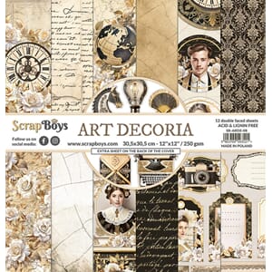 ScrapBoys - Art Decoria 12x12 Inch Paper Pad