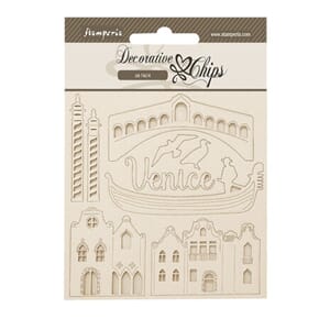 Stamperia - Venice City of Art Decorative Chips Elements