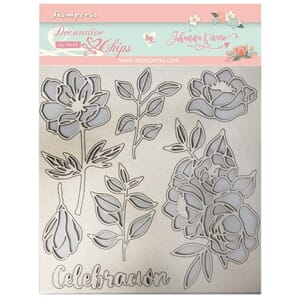 Stamperia: Sleeping Beauty texture Decorative Chips