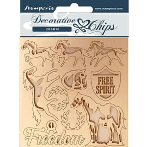 Stamperia: Freedom Decorative Chips
