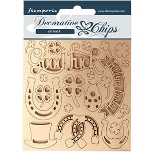 Stamperia: Good luck Decorative Chips