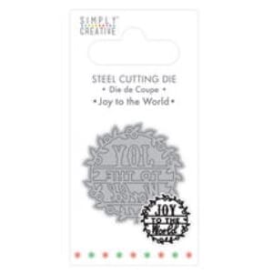 Simply Creative - Joy to the World Christmas Die, 3x4 inch
