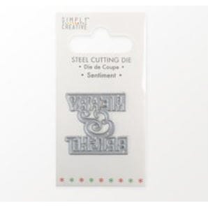 Simply Creative - Merry & Bright Christmas Die, 3x4 inch