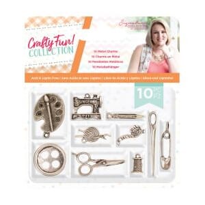 Crafter's Companion: Crafty Fun Metal Charms, 10/Pkg