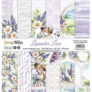 ScrapBoys - Lavender Love 12x12 Inch Paper Pad