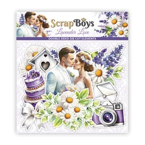 ScrapBoys - Lavender Love Double Sided Die Cut Elements
