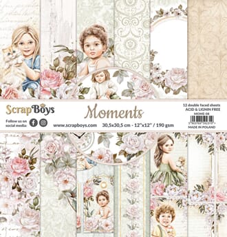 ScrapBoys - Moments 12x12 Inch Paper Pack