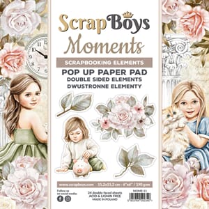 ScrapBoys - Moments 6x6 Inch Pop Up Paper Pad
