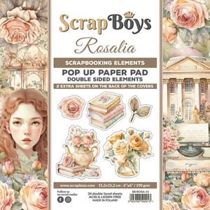 ScrapBoys - Rosalia 6x6 Inch Pop Up Paper Pad