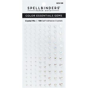 Spellbinders Crystal Mix Color Essentials Gems 108/Pkg