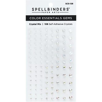 Spellbinders Crystal Mix Color Essentials Gems 108/Pkg