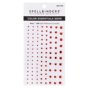 Spellbinders - Red Mix Color Essentials Gems, 108/Pkg