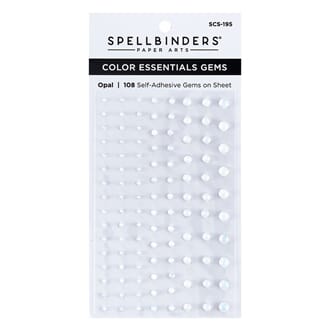 Spellbinders - Opal Color Essentials Gems, 108/Pkg