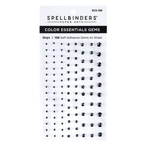 Spellbinders Onyx Color Essentials Gems 108/Pkg