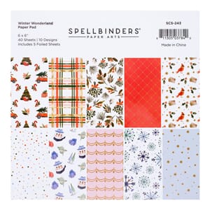 Spellbinders - Winter Wonderland 6x6 Inch Paper Pad
