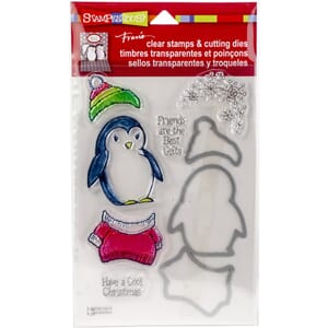 Stampendous: Cool Penguin Cling Stamps & Dies Set