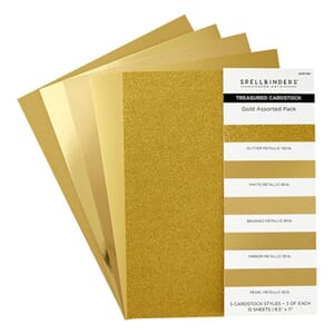 Spellbinders - Gold Assortment 8 1/2x11 Inch Treasured Cards