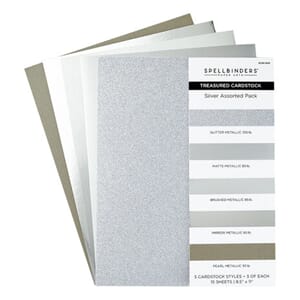 Spellbinders - Silver Assorted Treasured Cardstock