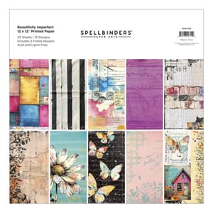 Spellbinders - Beautifully Imperfect 12x12 Inch Paper Pad
