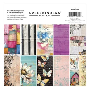Spellbinders - Beautifully Imperfect 6x6 Inch Paper Pad