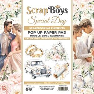 ScrapBoys - Special Day 6x6 Inch Pop Up Paper Pad