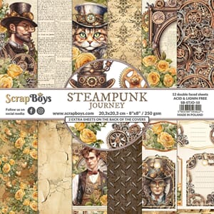 ScrapBoys - Steampunk Journey 8x8 Inch Paper Pad