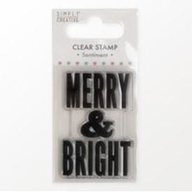 Simply Creative - Merry & Bright Clear Stamp