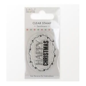 Simply Creative - Happy Christmas Clear Stamp