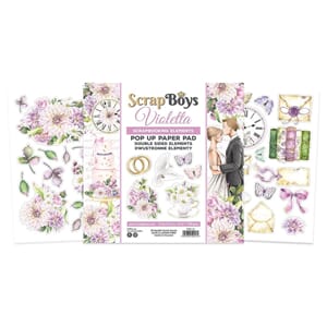 ScrapBoys - Violetta 6x6 Inch Pop Up Paper Pad