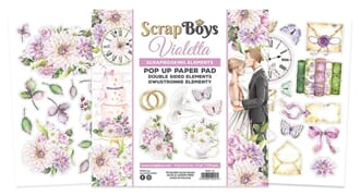 ScrapBoys - Violetta 6x6 Inch Pop Up Paper Pad