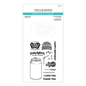 Spellbinders- Bubble Over Stamp & Die Set