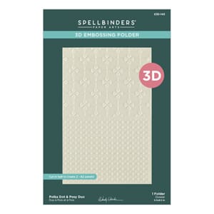 Spellbinders - Tabbed Classics 3D Embossing Folder Polka Dot