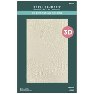 Spellbinders - Beautifully Imperfect 3D Embossing Folder Dis