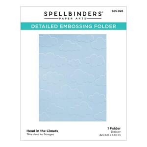 Spellbinders - Head in the Clouds Embossing Folder
