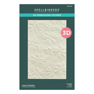 Spellbinders - Scenic Poinsettias 3D Embossing Folder
