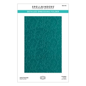 Spellbinders - Holly Flourish Detailed Embossing Folder