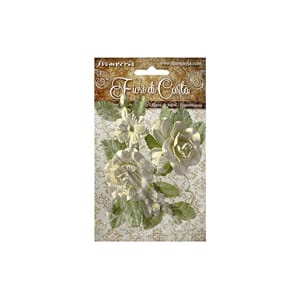 Stamperia - Ivory Roses Paper Flowers