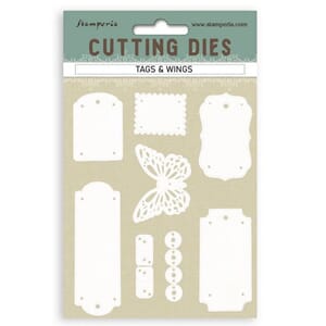 Stamperia - Quiet Days A6 Cutting Dies Tags and Wings