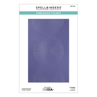Spellbinders - Lined Circles Embossing Folder