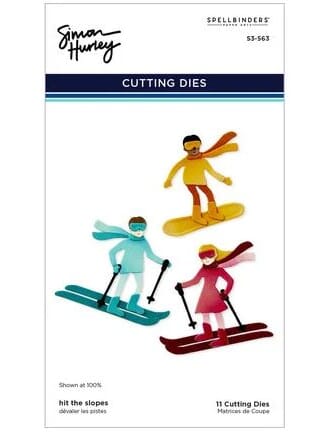 Spellbinders - Ski-son's Greetings Etched Dies Hit the Slope