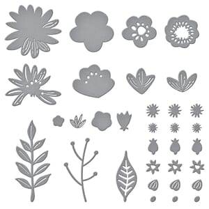 Spellbinder: Simply Perfect Layered Blooms Etched Dies