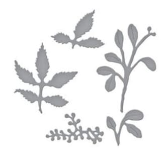 Spellbinder: Winterberry and Mistletoe Etched Dies