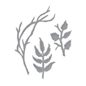 Spellbinder: Winter Bough and Evergreen Shrubs Etched Dies