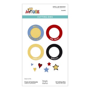 Spellbinders - Classic Mouse Etched Dies Frame & Sentiments