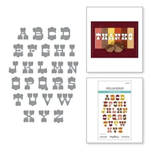 Spellbinders - Autumn Archives Etched Dies Autumn Alpha