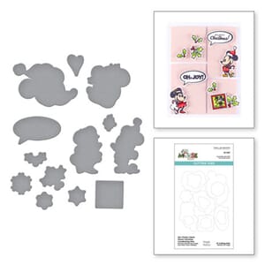 Spellbinders - Say Cheese Classic Mouse Christmas Etched Die