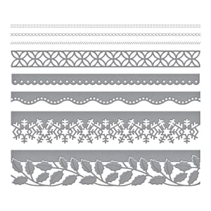 Spellbinders - Winter Borders Tinsel Time Etched Dies
