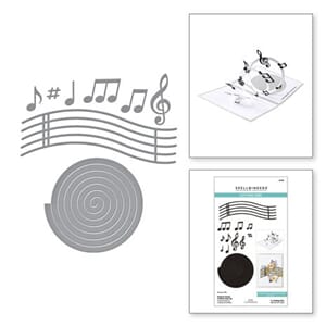 Spellbinders - Bibi's Musical Notes Etched Dies Musical Note