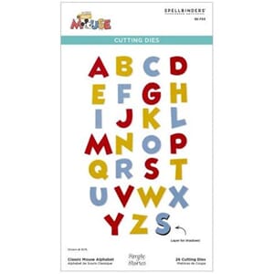 Spellbinders - Classic Mouse Etched Dies Alphabet